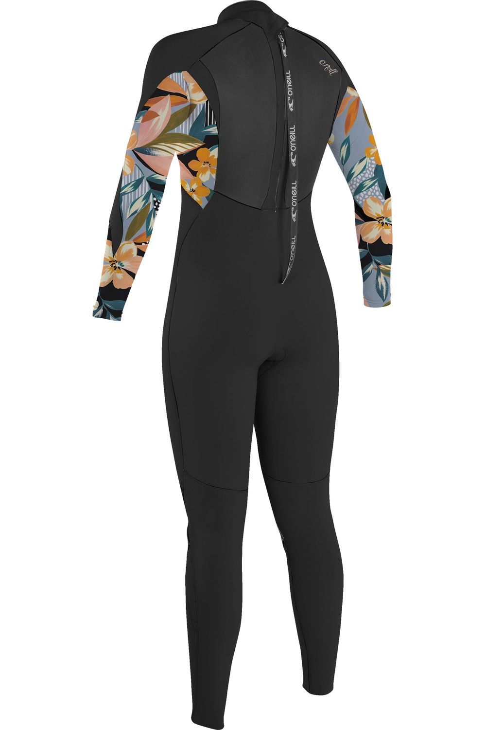 O'Neill Epic Women's Wetsuit 3/2 With Back Zip in Black & Demiflor