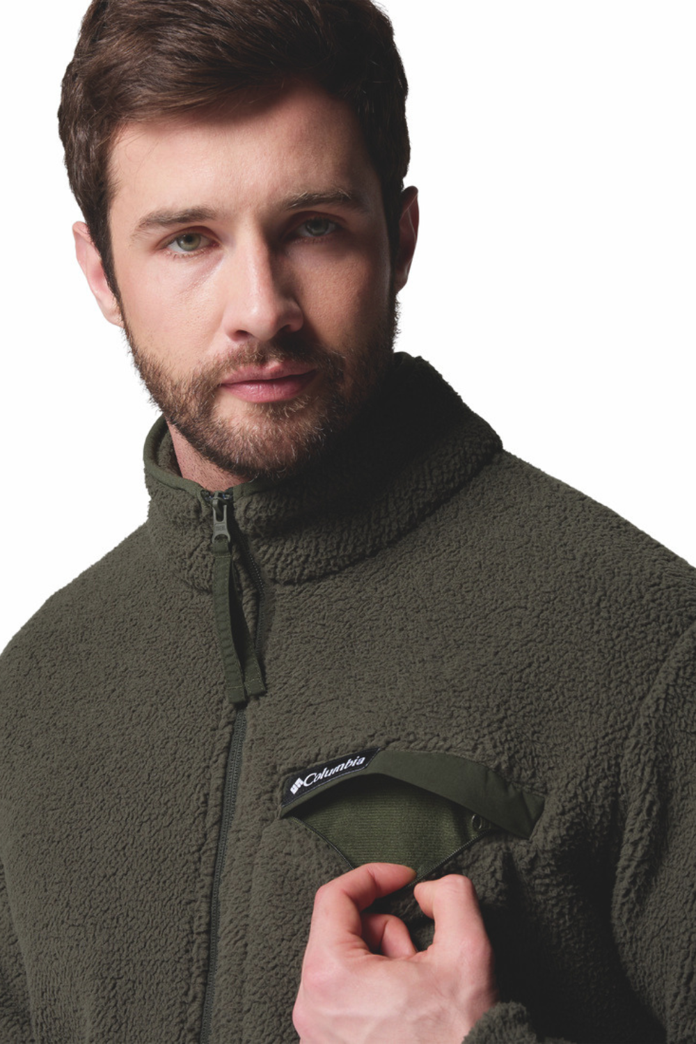 Columbia Rugged Ridge III Full Zip Sherpa Fleece Greenscape