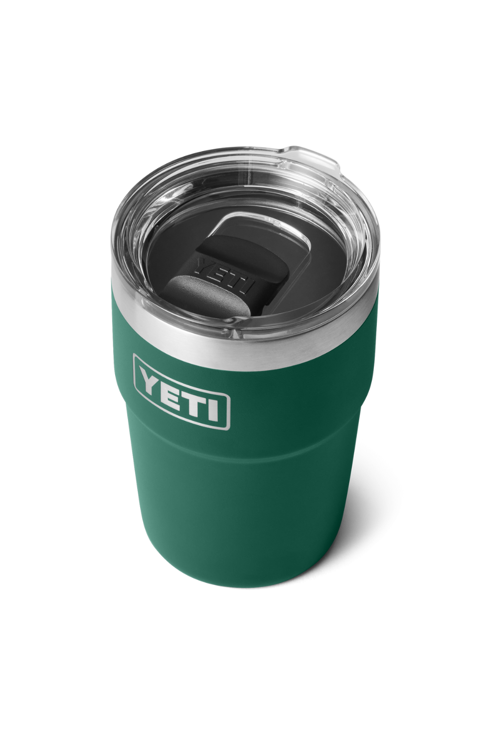 Yeti Rambler 16 Oz Stackable Cup Black Forest Green