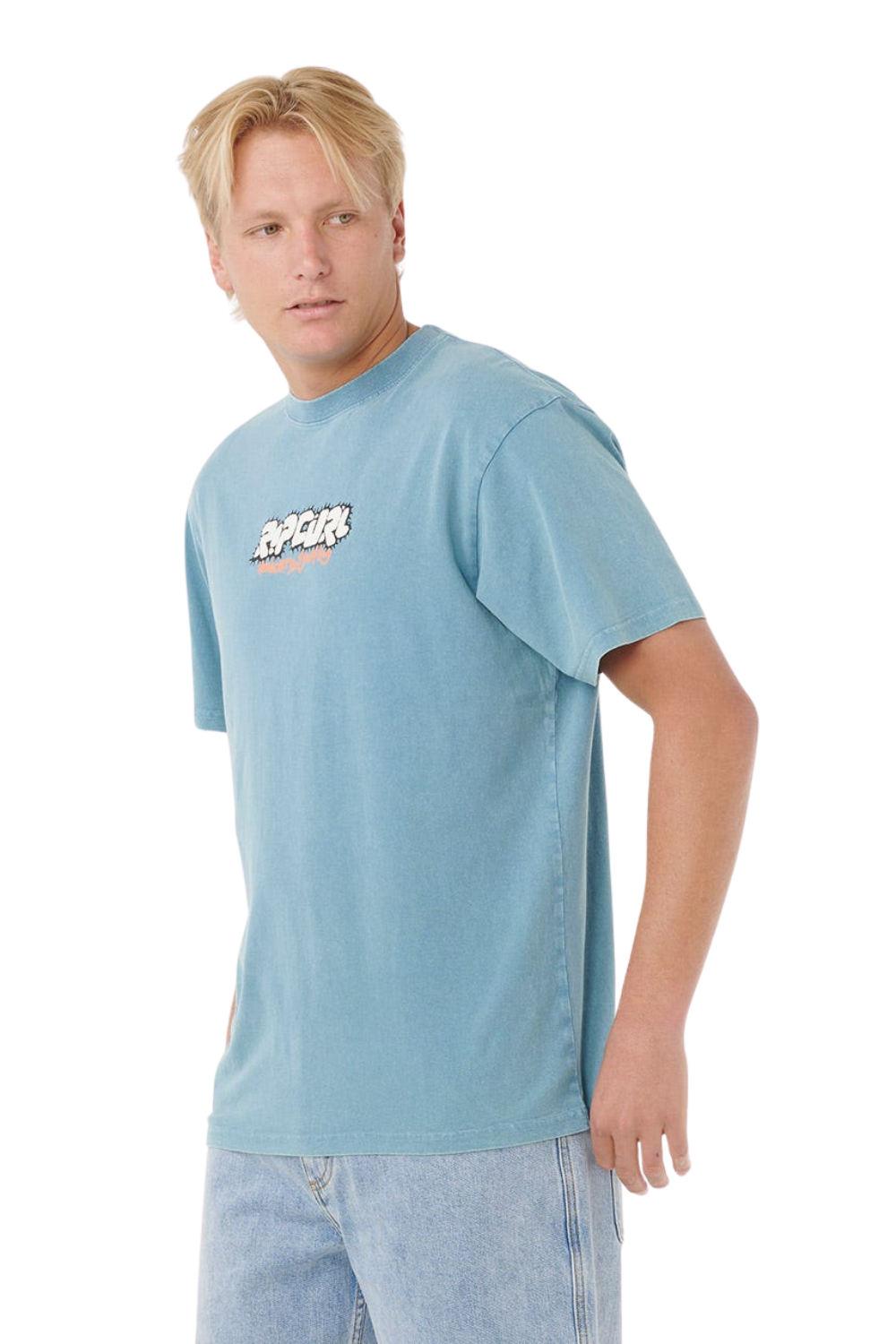 Rip Curl Raw Energy Bubble T-Shirt Storm Blue