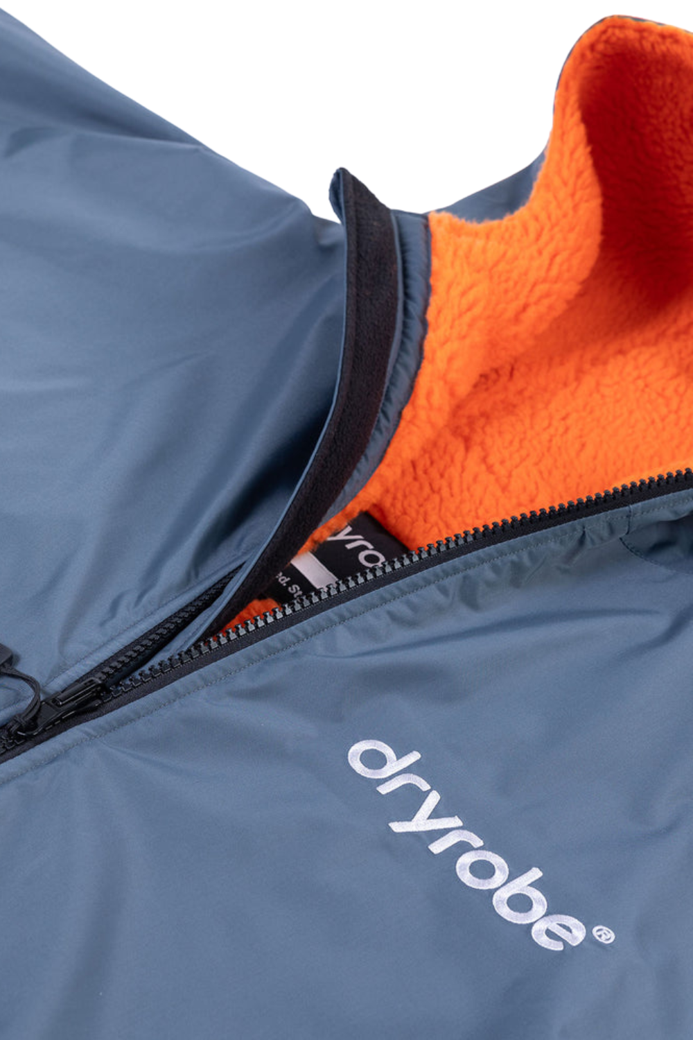 Dryrobe Kids Advance Long Sleeve Dark Grey / Orange