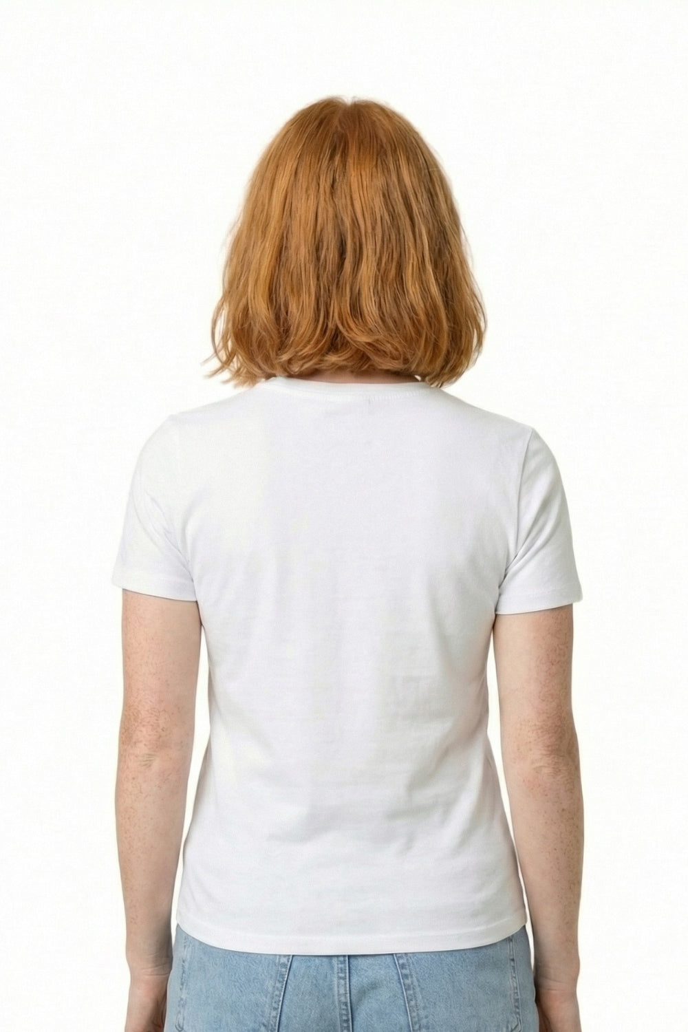 Tiki Hibiscus Womens T-Shirt White