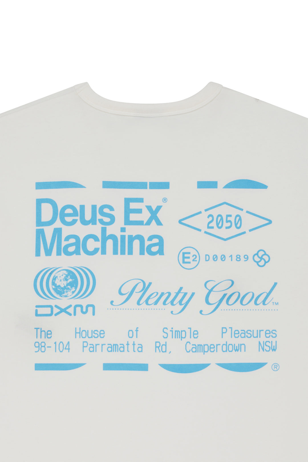 Deus Plenty Good Mens T-Shirt Vintage White