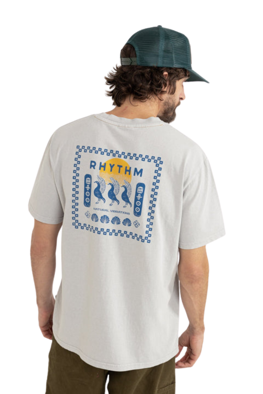 Rhythm Natural Vibration Vintage Short Sleeve T-Shirt Stone