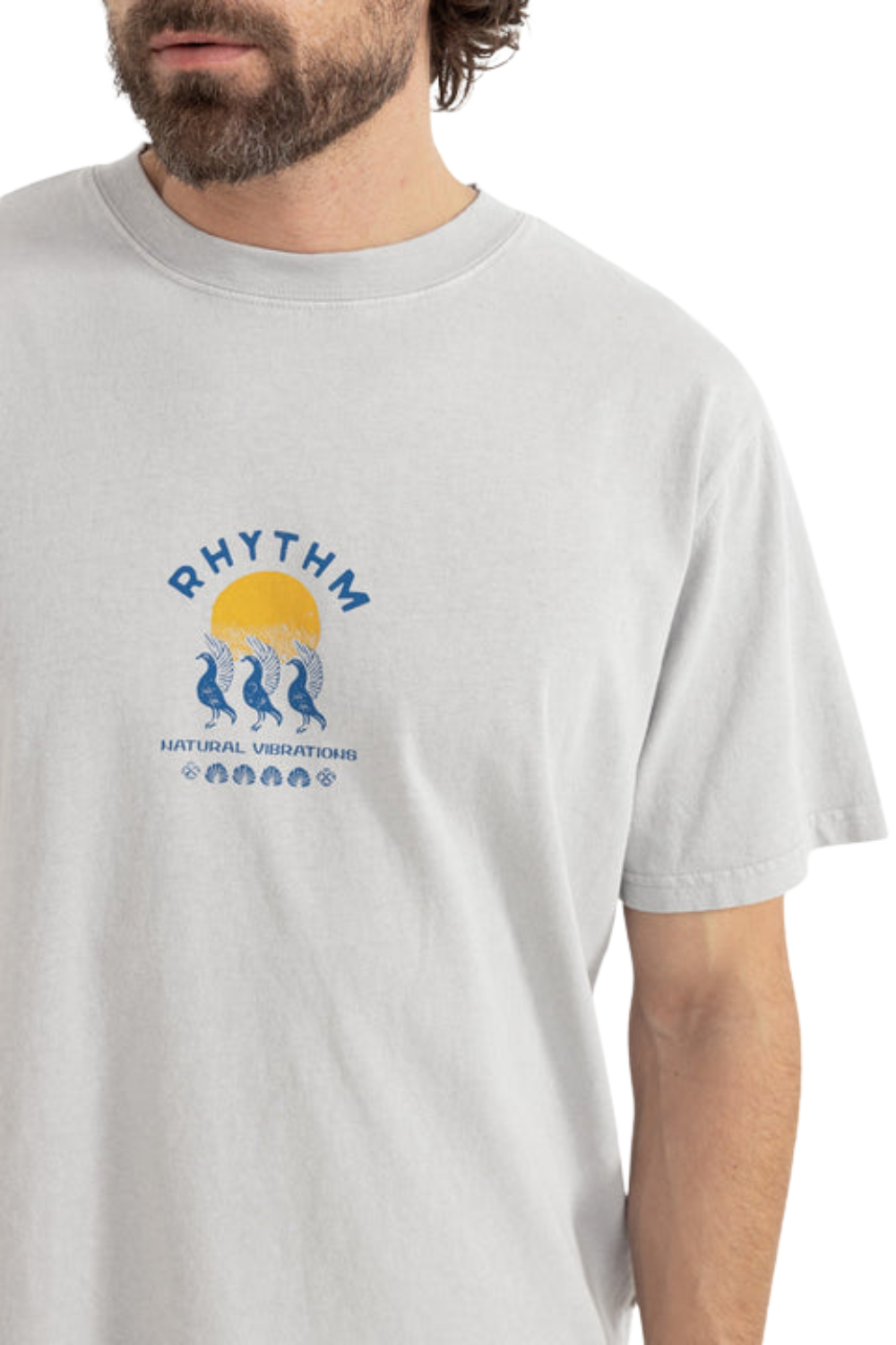 Rhythm Natural Vibration Vintage Short Sleeve T-Shirt Stone
