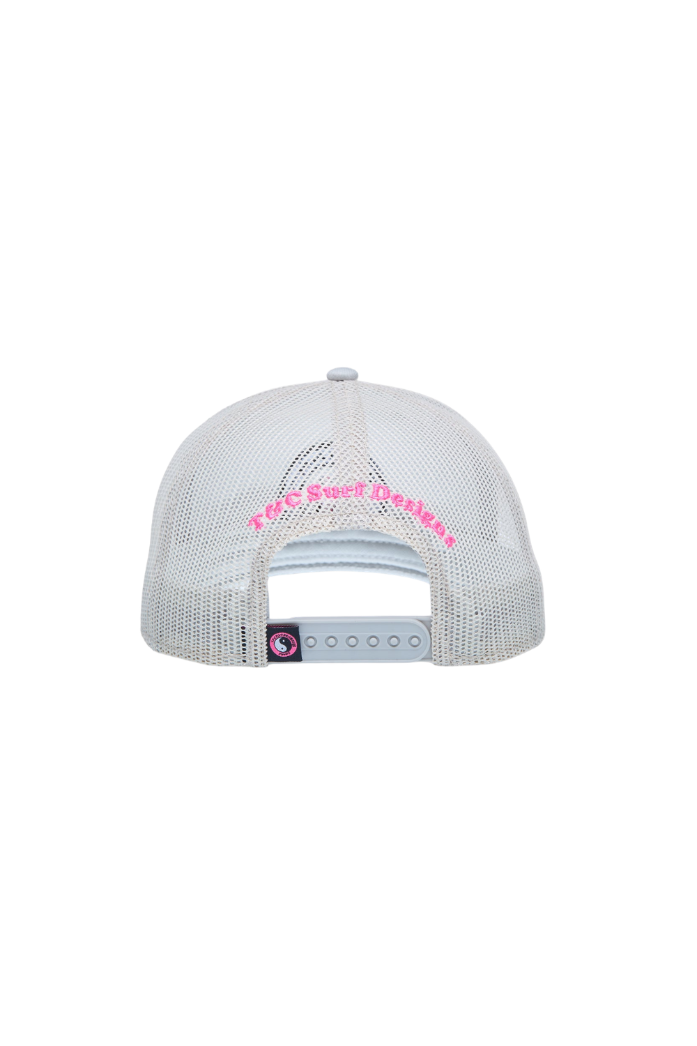 T&C Surf Designs YY Plain Trucker Cap Grey\Pink Logo