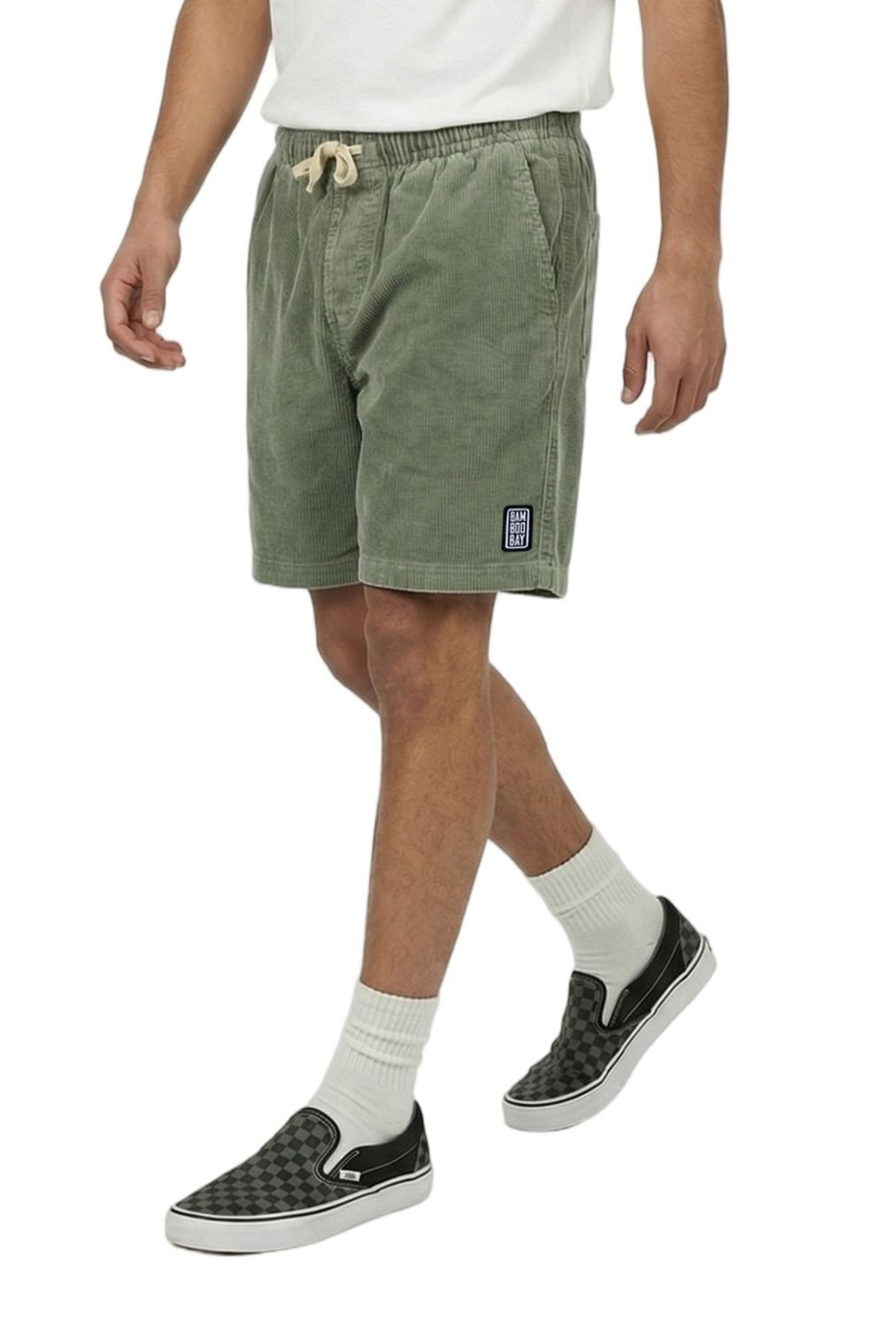 BamBooBay Chill Cord Shorts Sage Green
