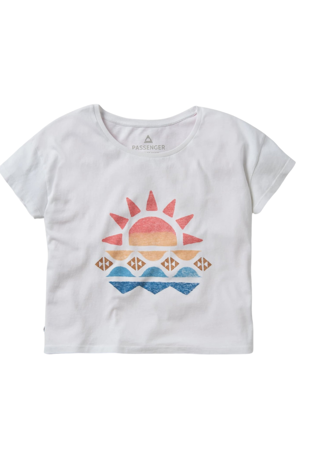 Passenger Sunray Recycled Cotton T-Shirt White