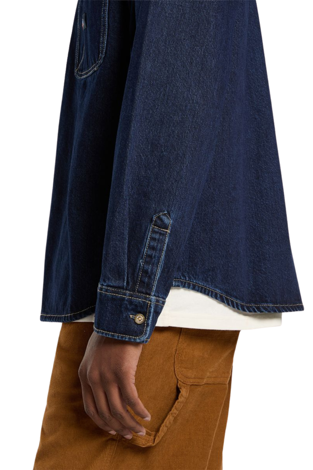 Dickies Mechanic Long Sleeve Denim Shirt Dark Indigo