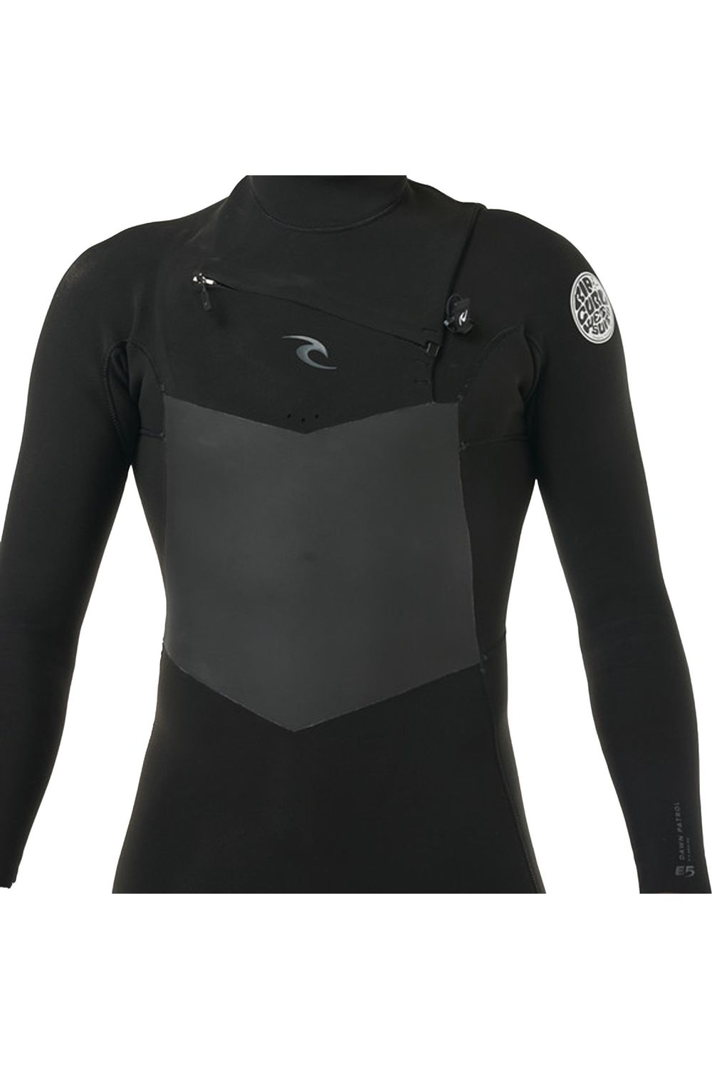 Rip Curl Dawn Patrol Chest Zip 5/3 Gb Steamer Wetsuit Black