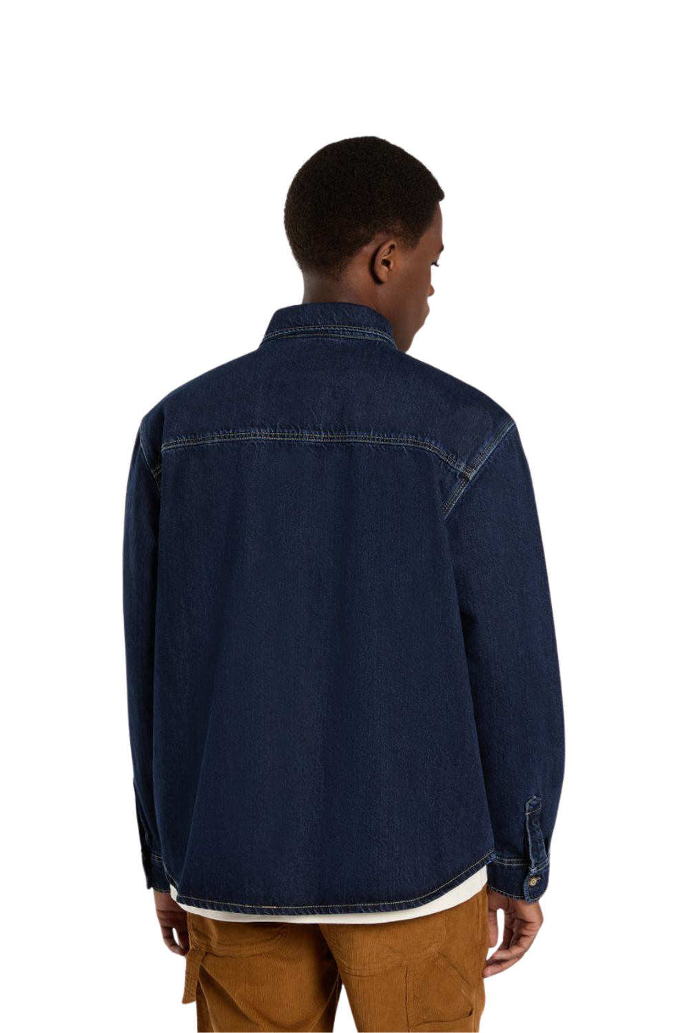 Dickies Mechanic Long Sleeve Denim Shirt Dark Indigo