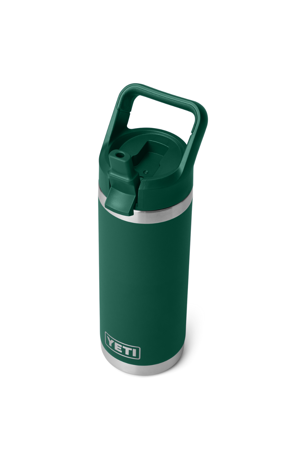 Yeti Rambler 18 Oz Straw Bottle Black Forest Green