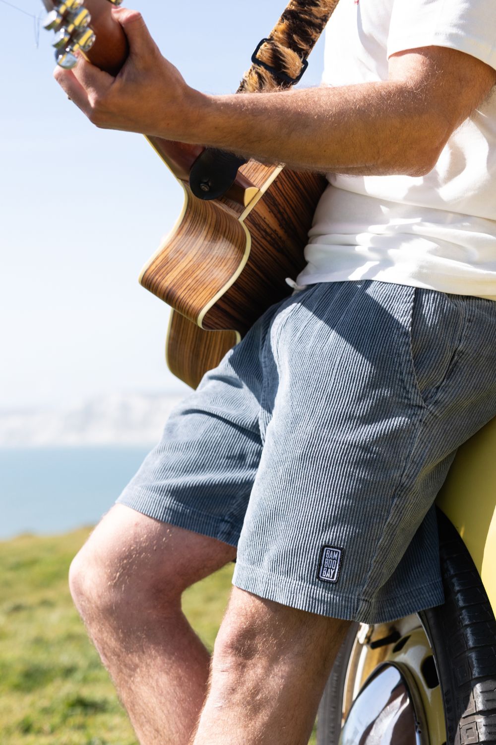 BamBooBay Chill Cord Shorts Navy