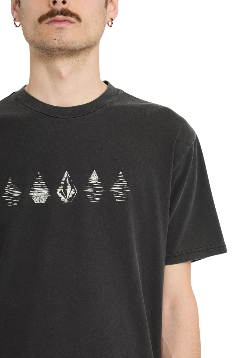 Volcom Lunar Phases Mens T-Shirt Black