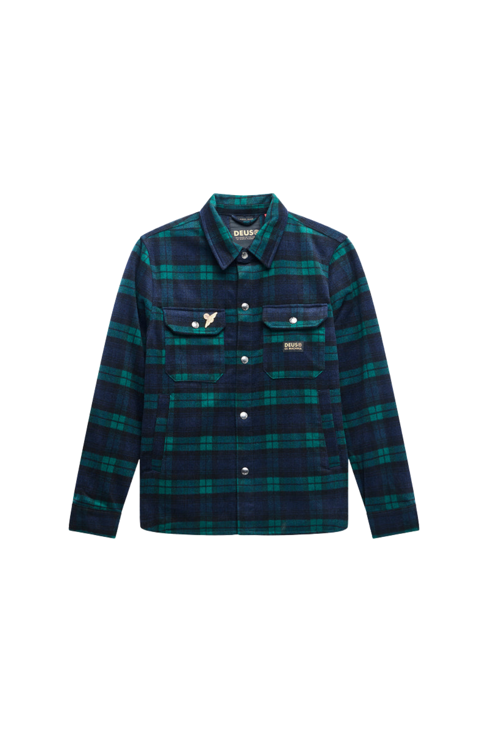 Deus Maxwell Mens Check Shirt Green