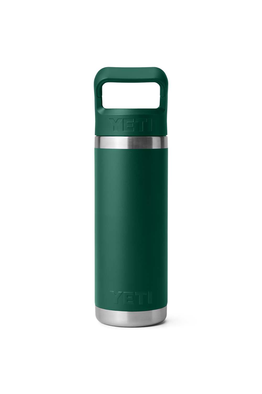 Yeti Rambler 18 Oz Straw Bottle Black Forest Green