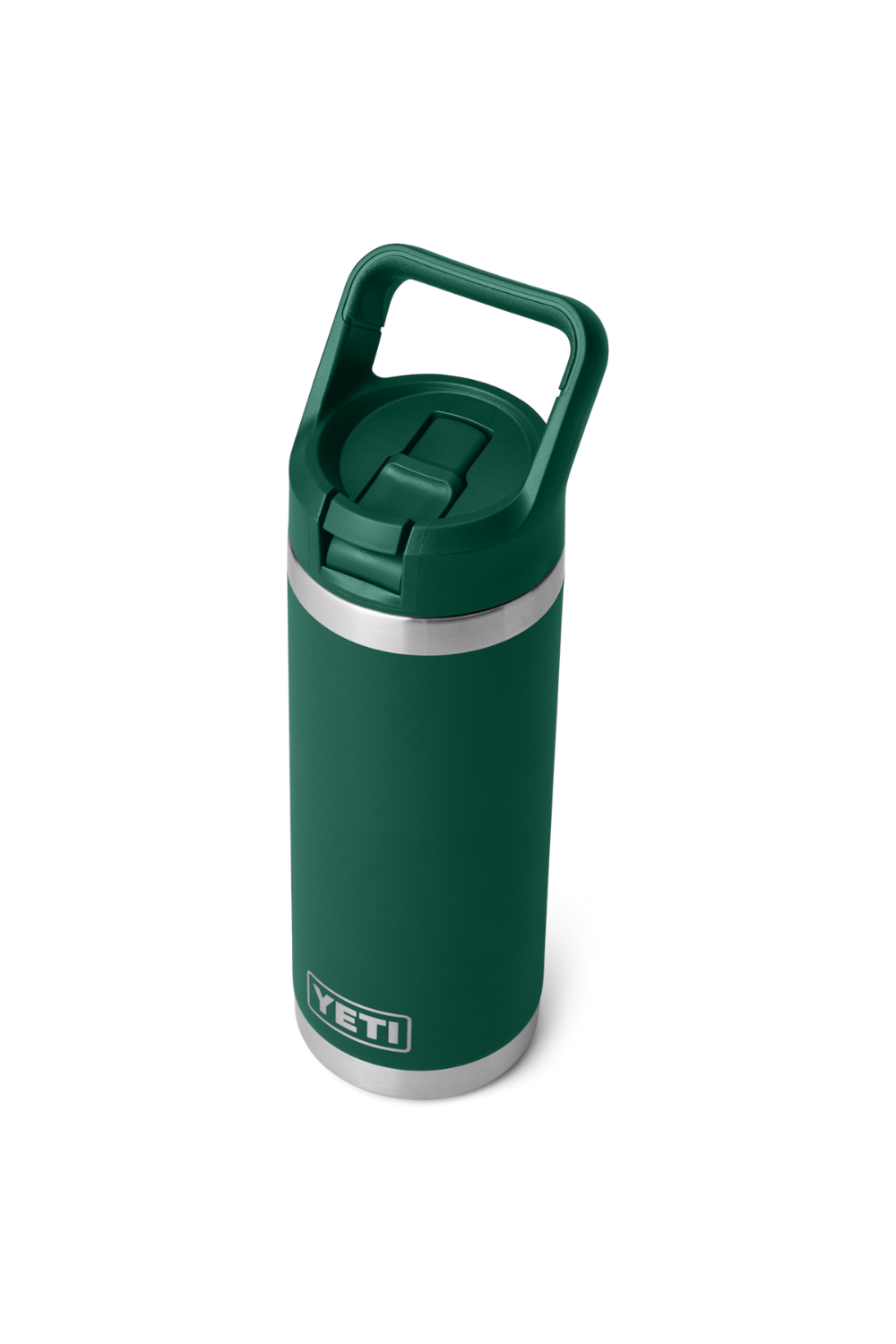 Yeti Rambler 18 Oz Straw Bottle Black Forest Green