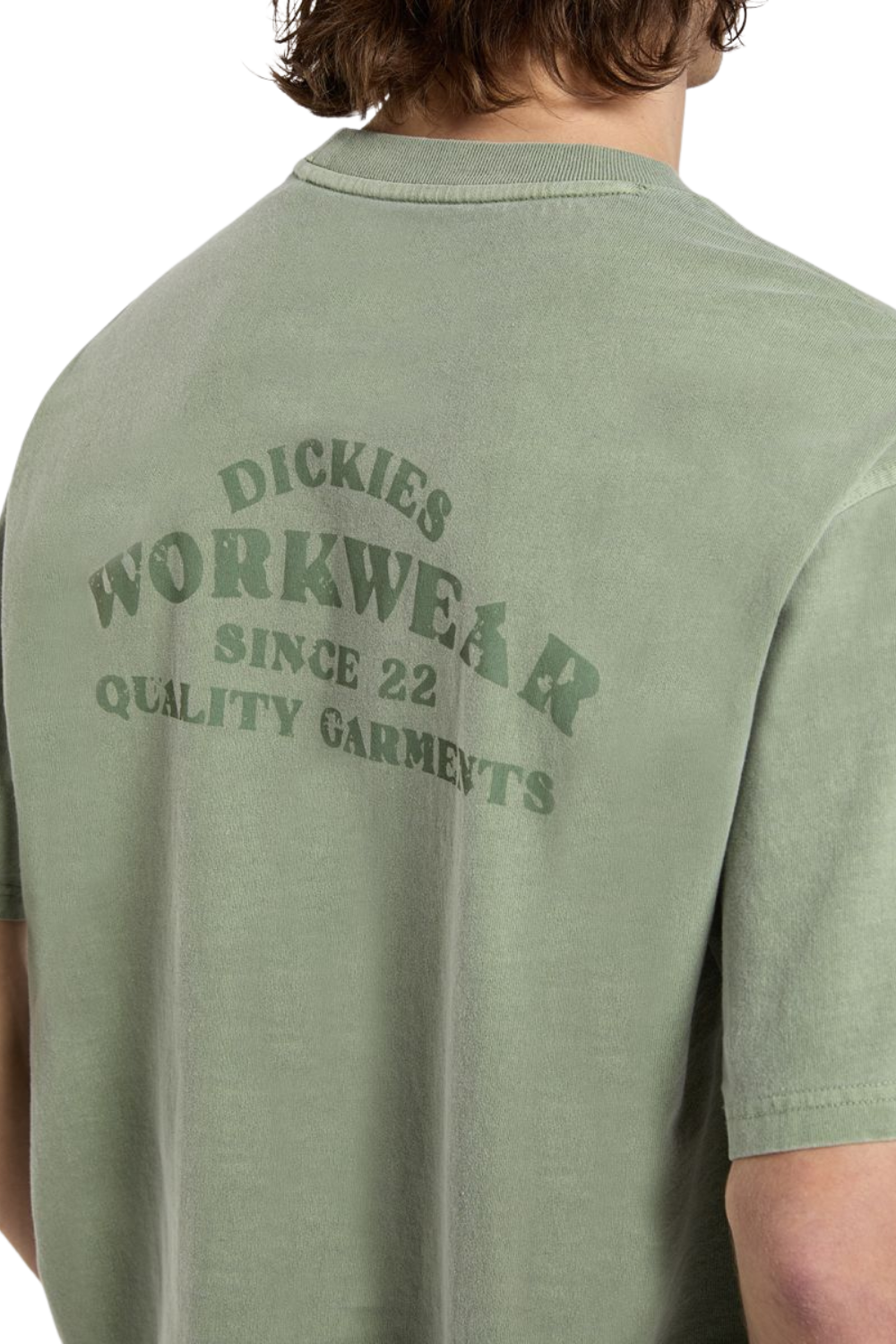 Dickies Christiana Garment Dye Short Sleeve T-Shirt Olive Green