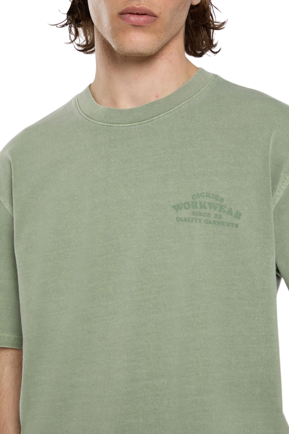 Dickies Christiana Garment Dye Short Sleeve T-Shirt Olive Green