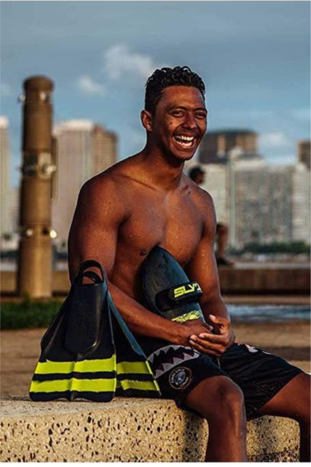 DaFin Slyde Swimfin Black/Yellow