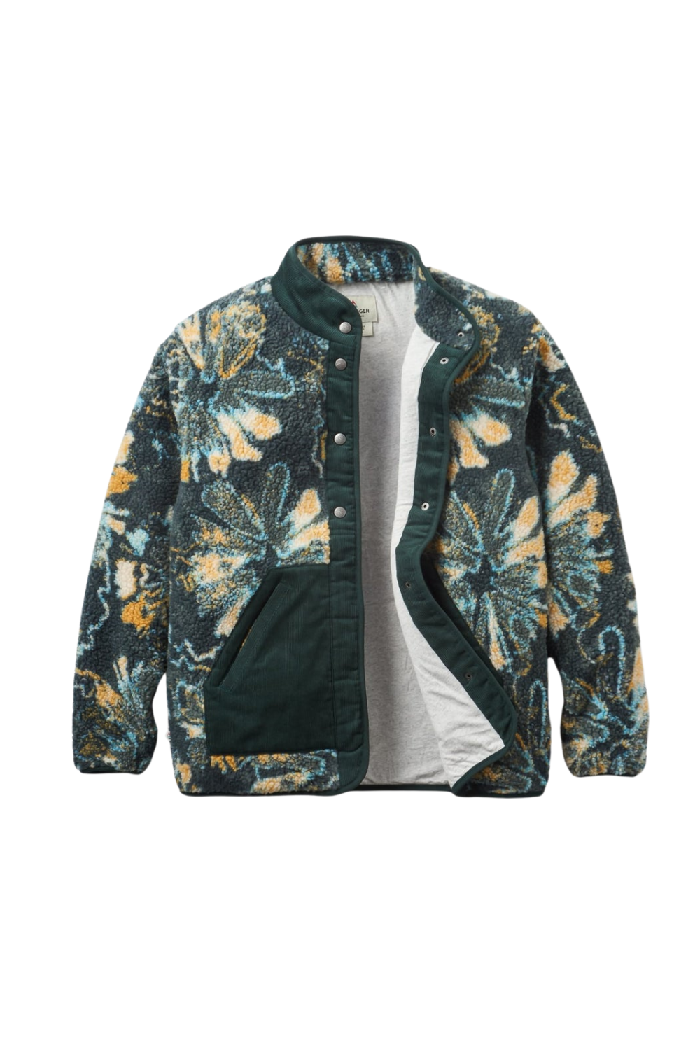 Passenger Clover Recycled Sherpa Fleece Frost Dark Fern