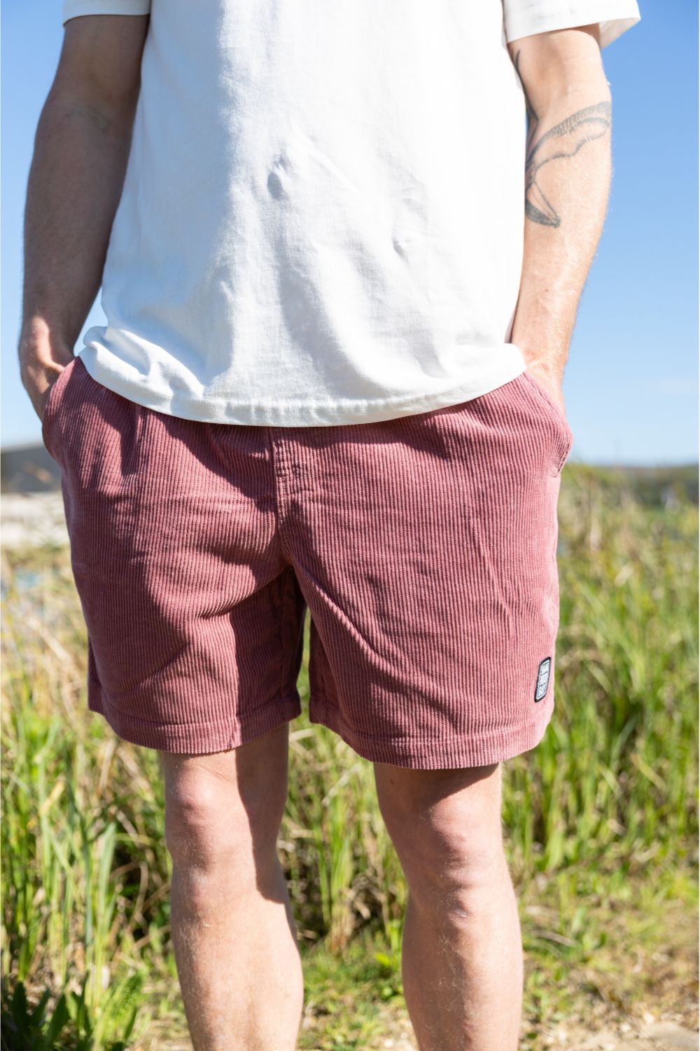 BamBooBay Chill Cord Shorts Mauve