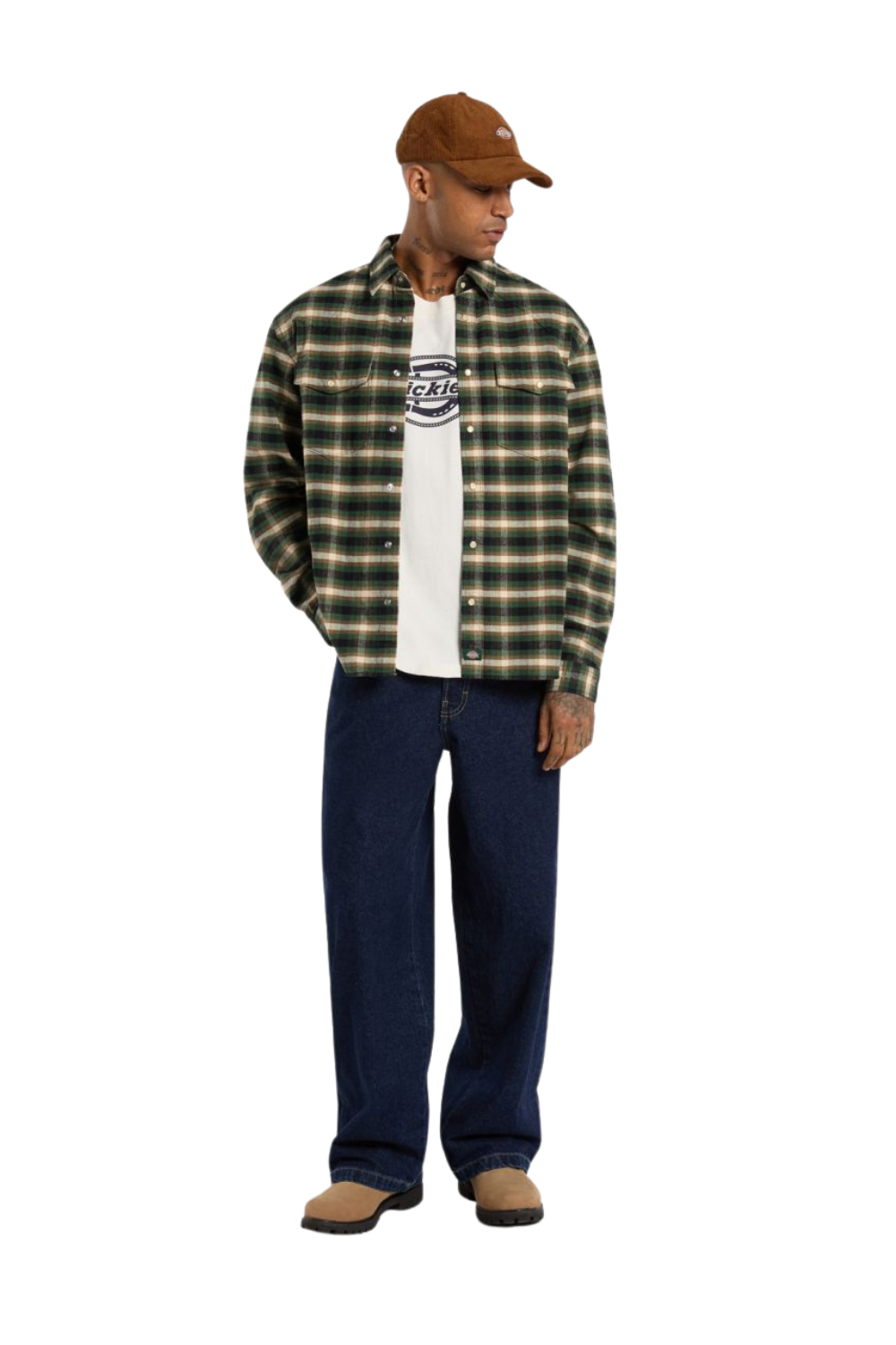 Dickies Hilham Extra Loose Straight Jeans Dark Blue