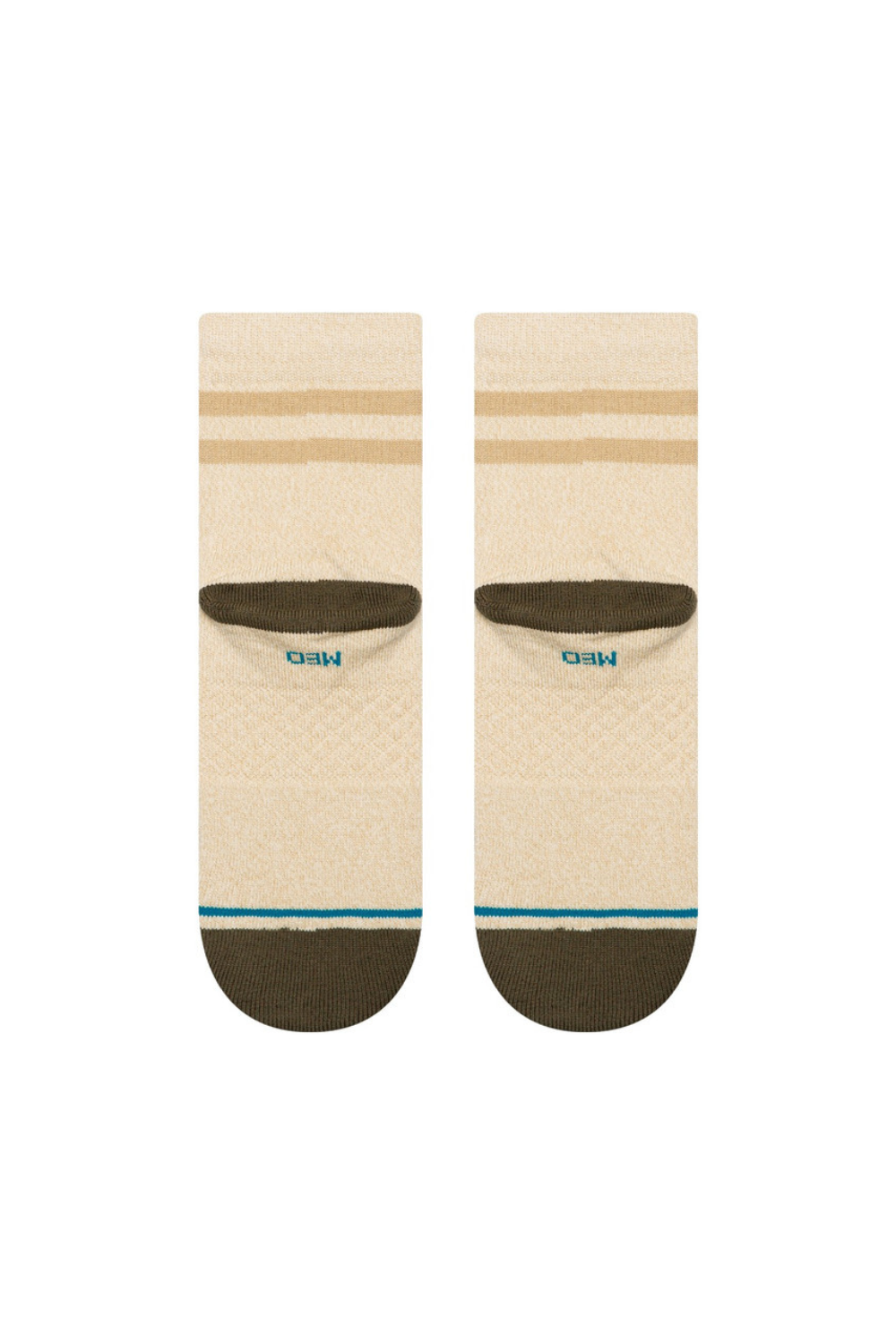 Stance Marled Stripe Quarter Socks Ivory