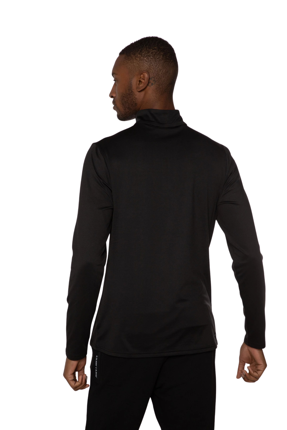 Protest Rewill Mens 1/4 Zip Mid Layer Top True Black