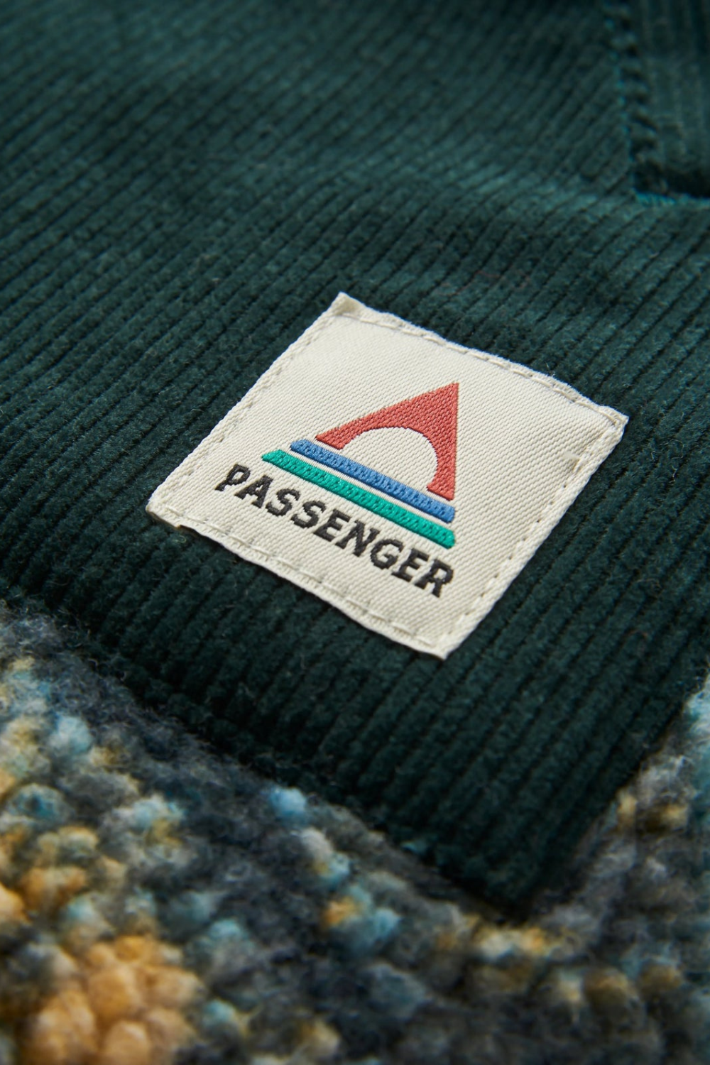 Passenger Clover Recycled Sherpa Fleece Frost Dark Fern