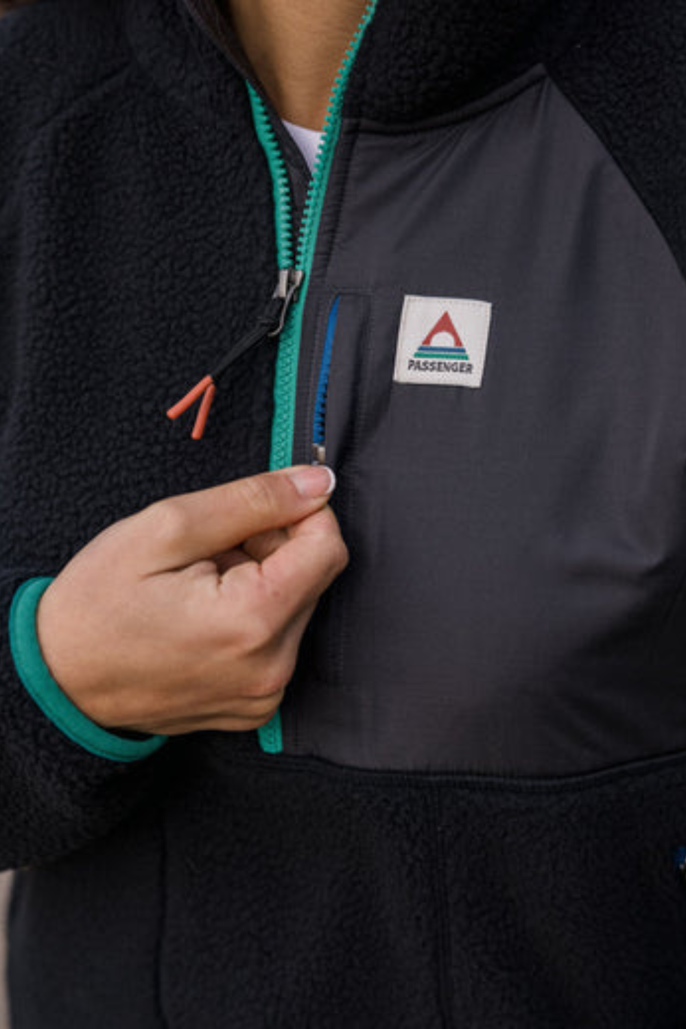 Passenger Home Recycled Sherpa Fleece Black