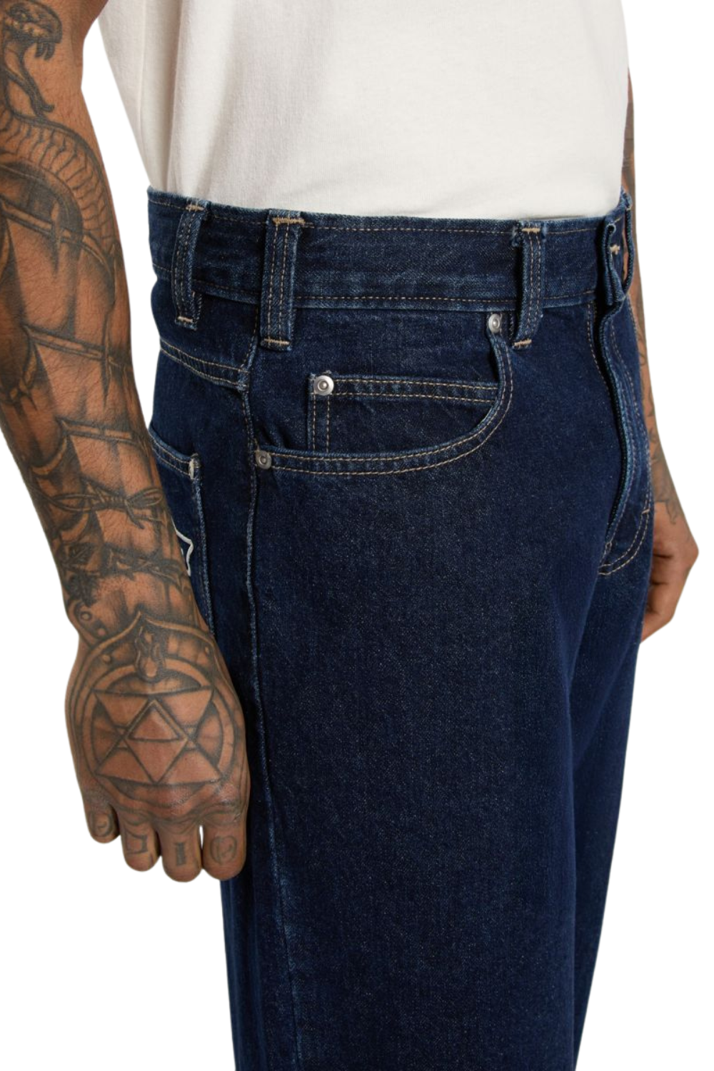 Dickies Hilham Extra Loose Straight Jeans Dark Blue