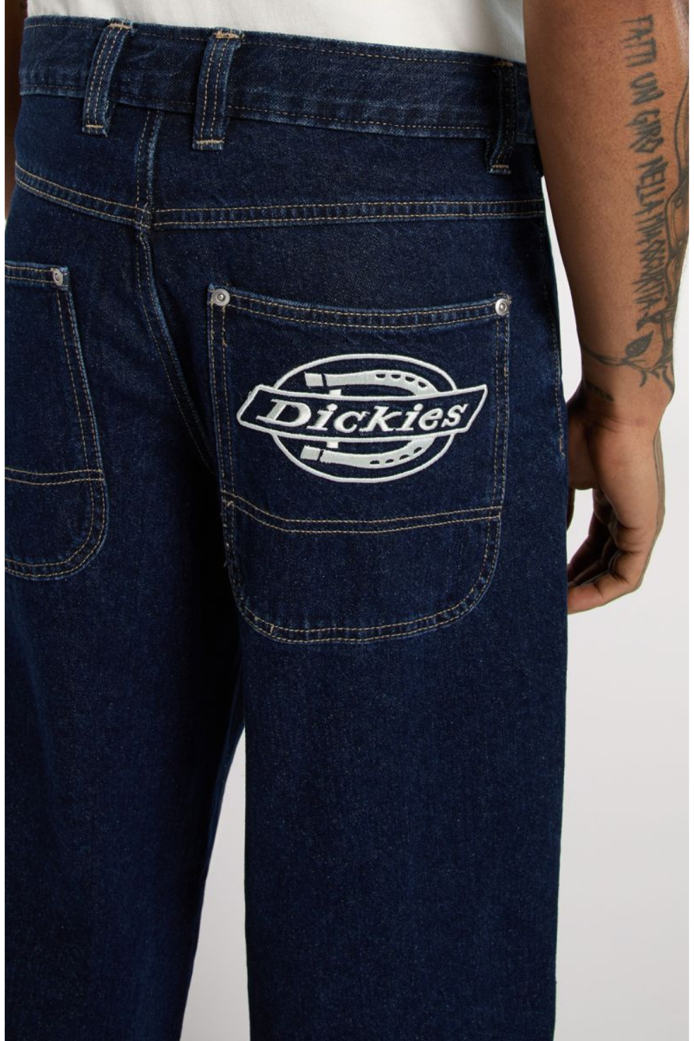 Dickies Hilham Extra Loose Straight Jeans Dark Blue