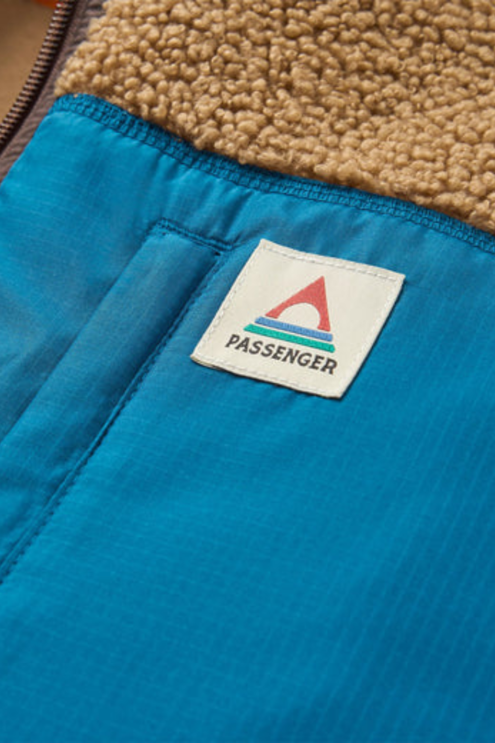 Passenger Born Explorer Recycled Polar-Lined Sherpa Fleece Caramel Espresso