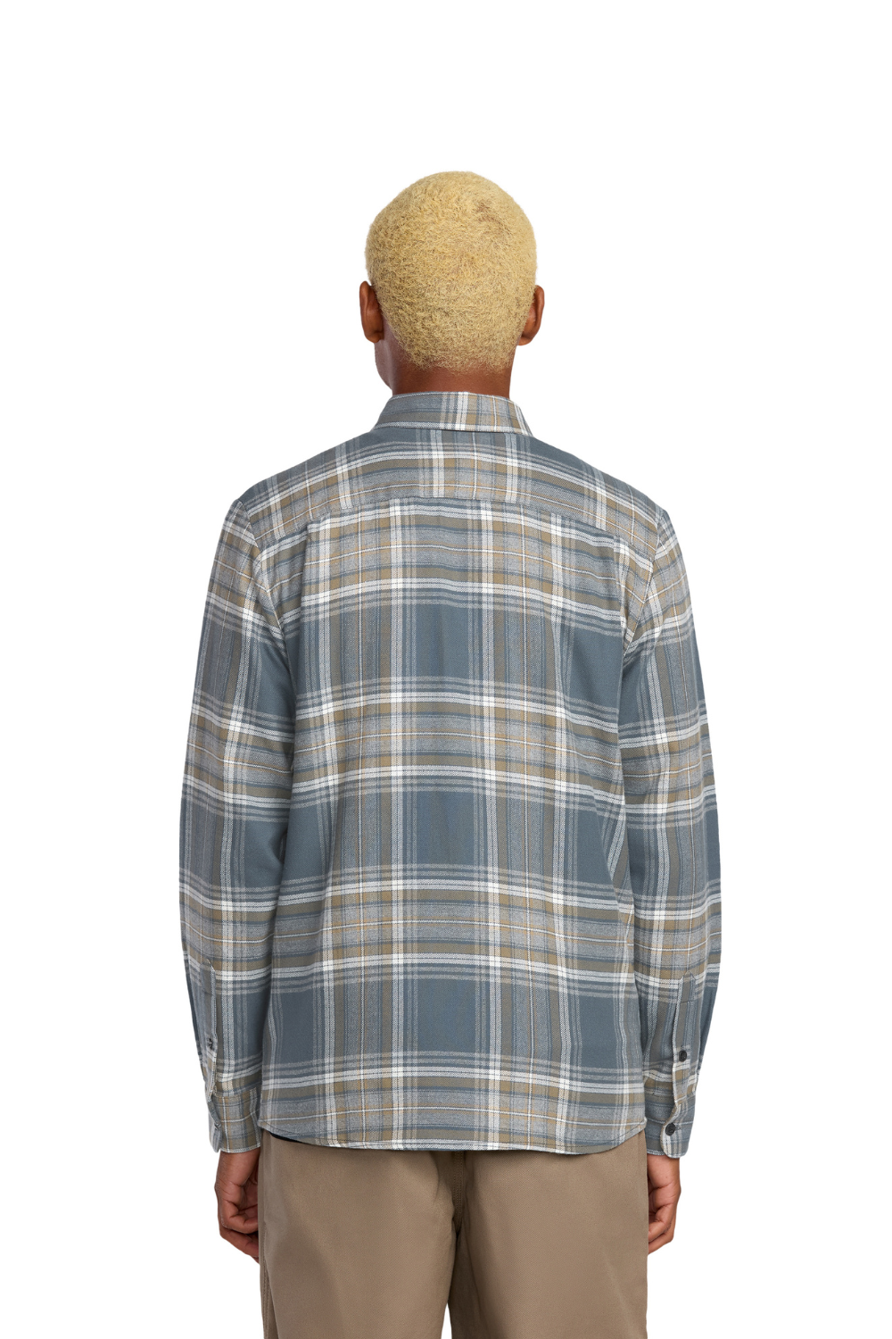 Volcom Netastone Flannel Long Sleeve Shirt Dark Slate