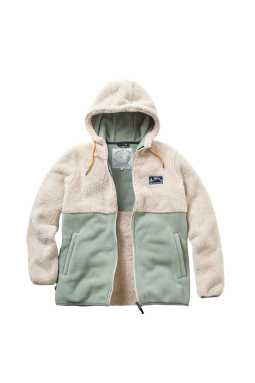 Passenger Nestling Sherpa Hooded Fleece Vintage White