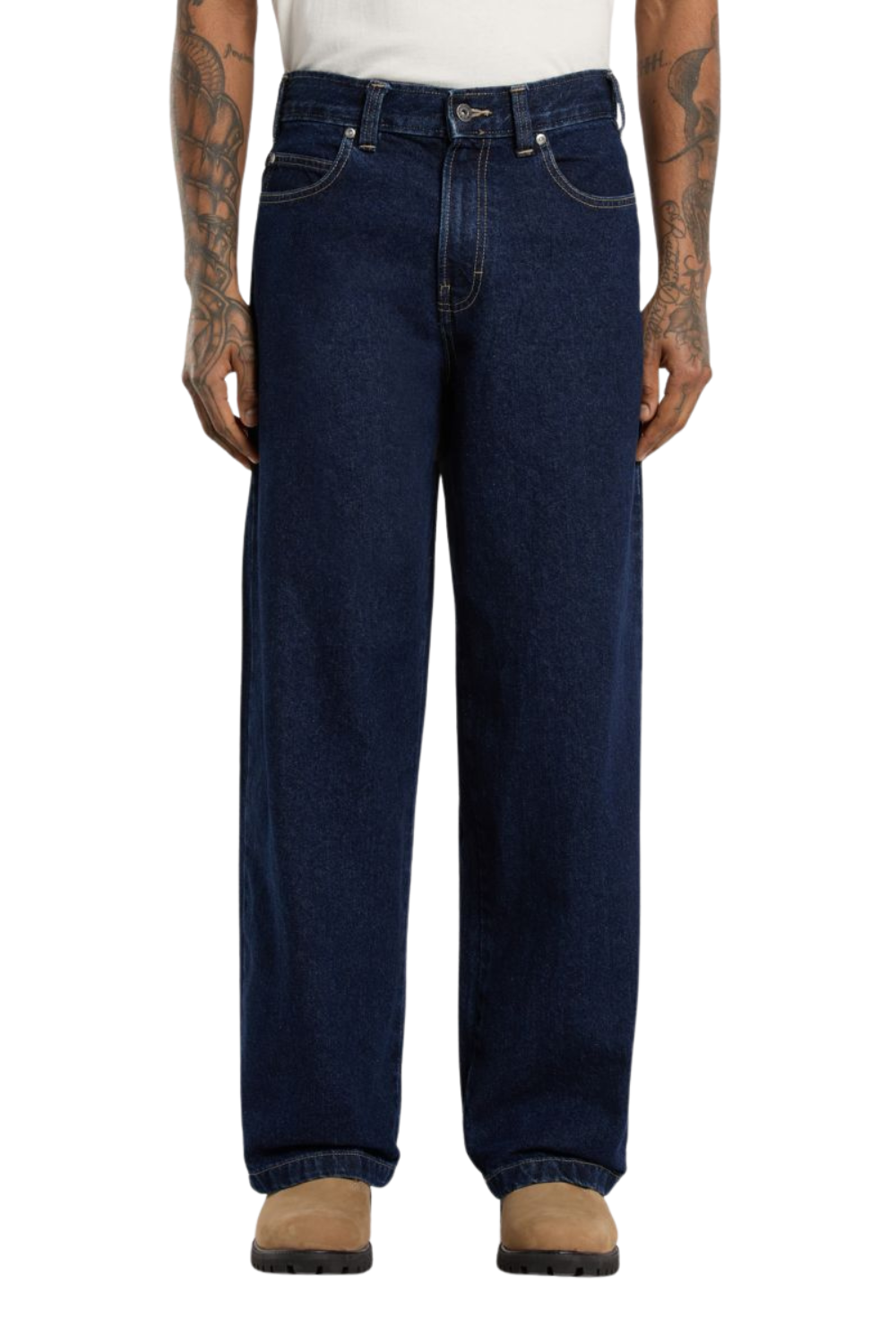 Dickies Hilham Extra Loose Straight Jeans Dark Blue