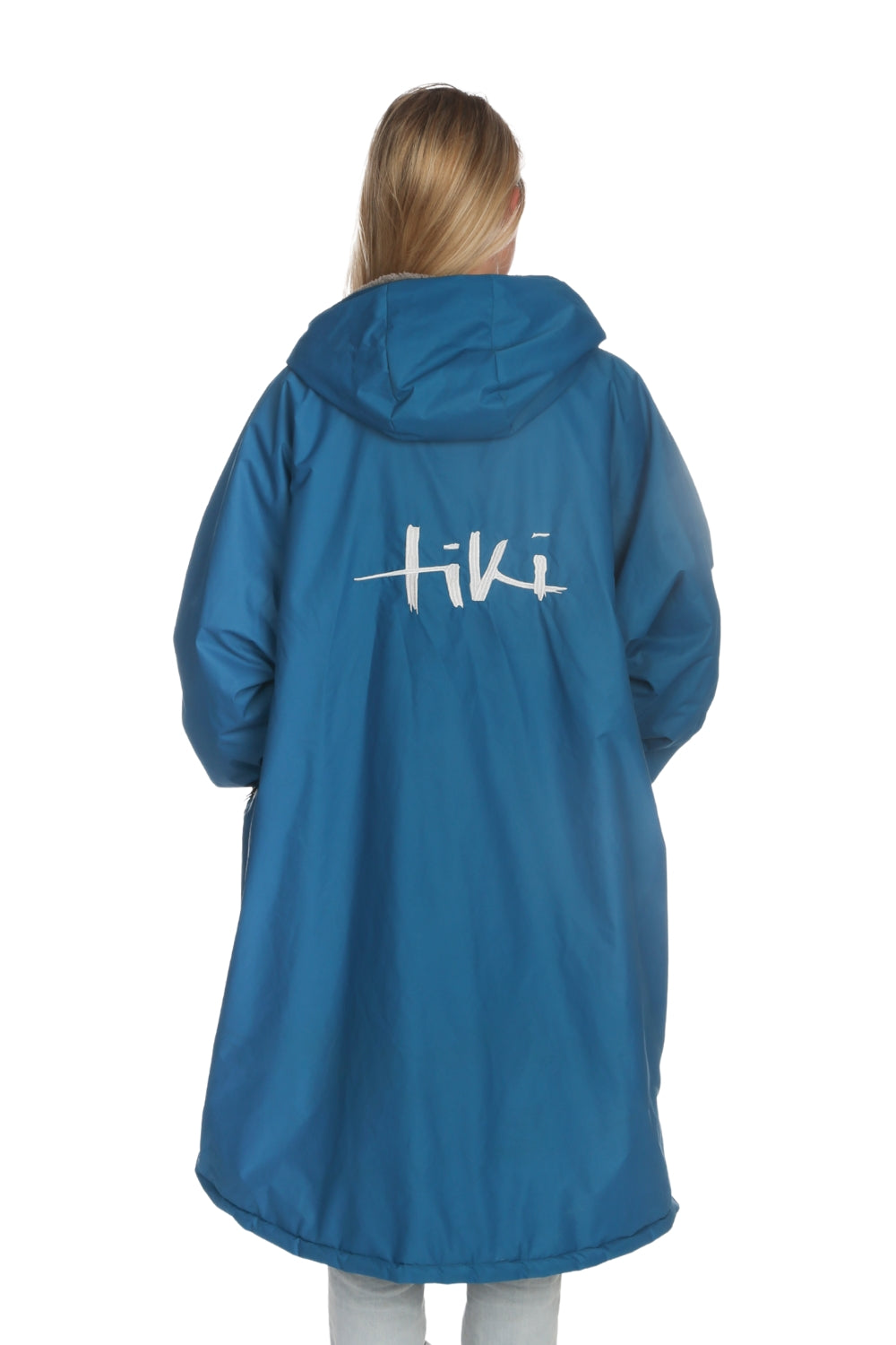 Tiki Tech Robe Teal With Grey Lining