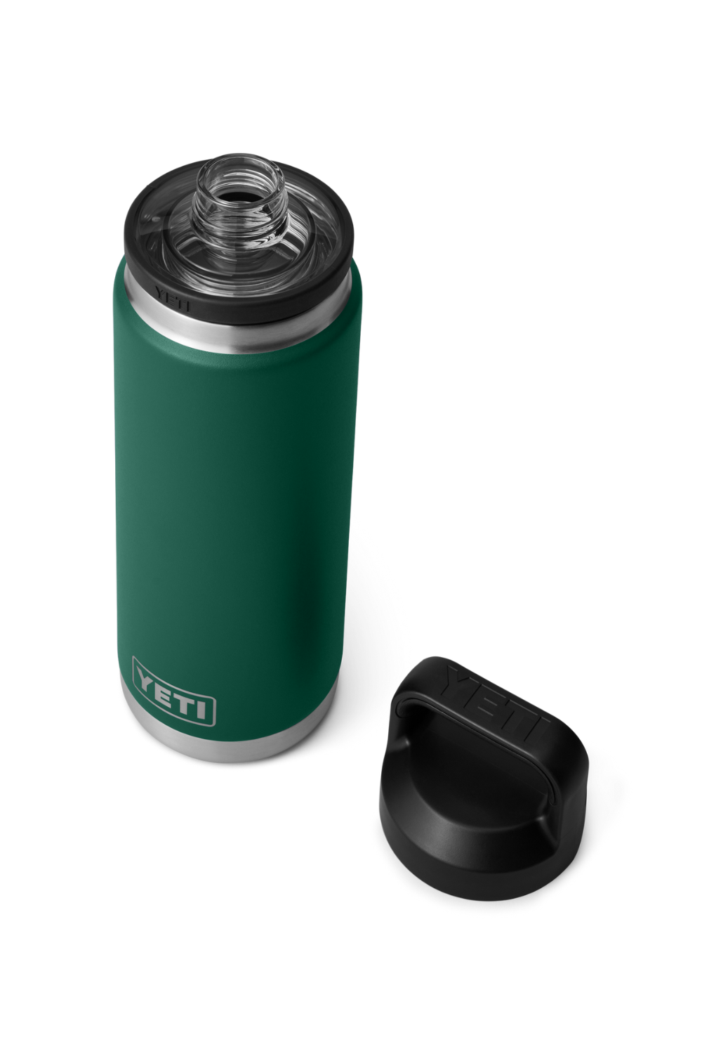 Yeti Rambler 26 Oz Bottle With Chug Cap Black Forest Green