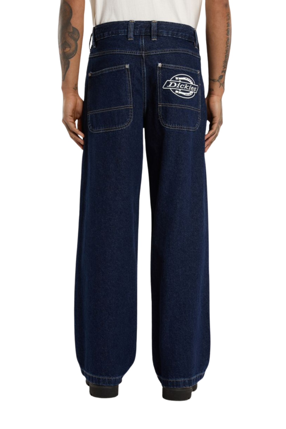 Dickies Hilham Extra Loose Straight Jeans Dark Blue