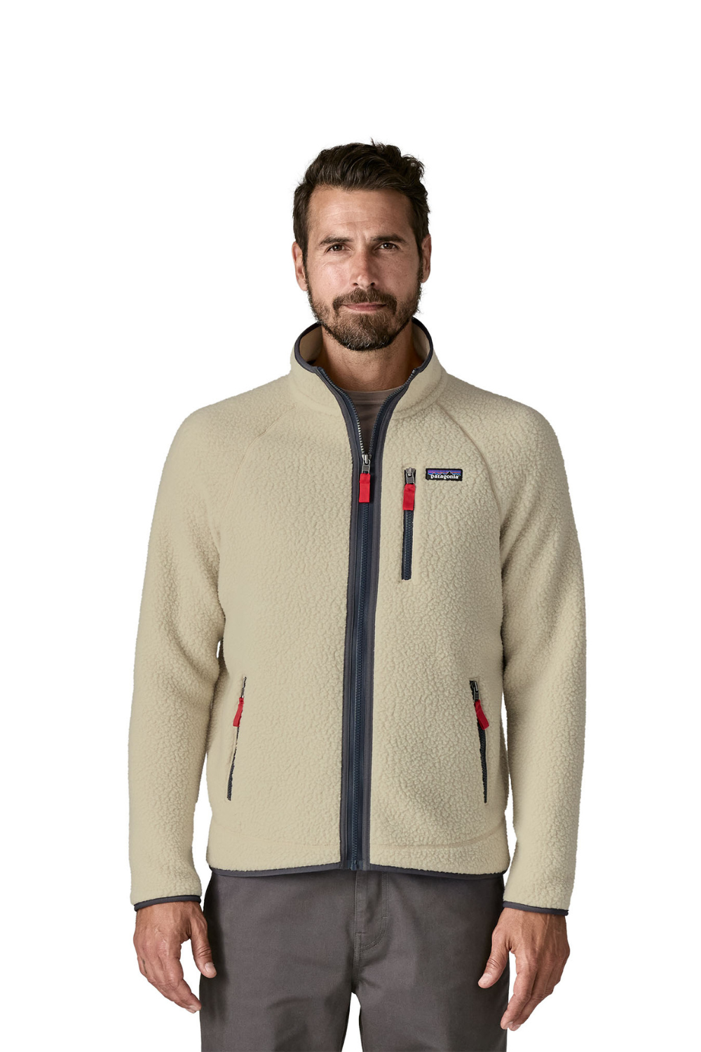 Patagonia Mens Retro Pile Jacket Pelican Smolder Blue