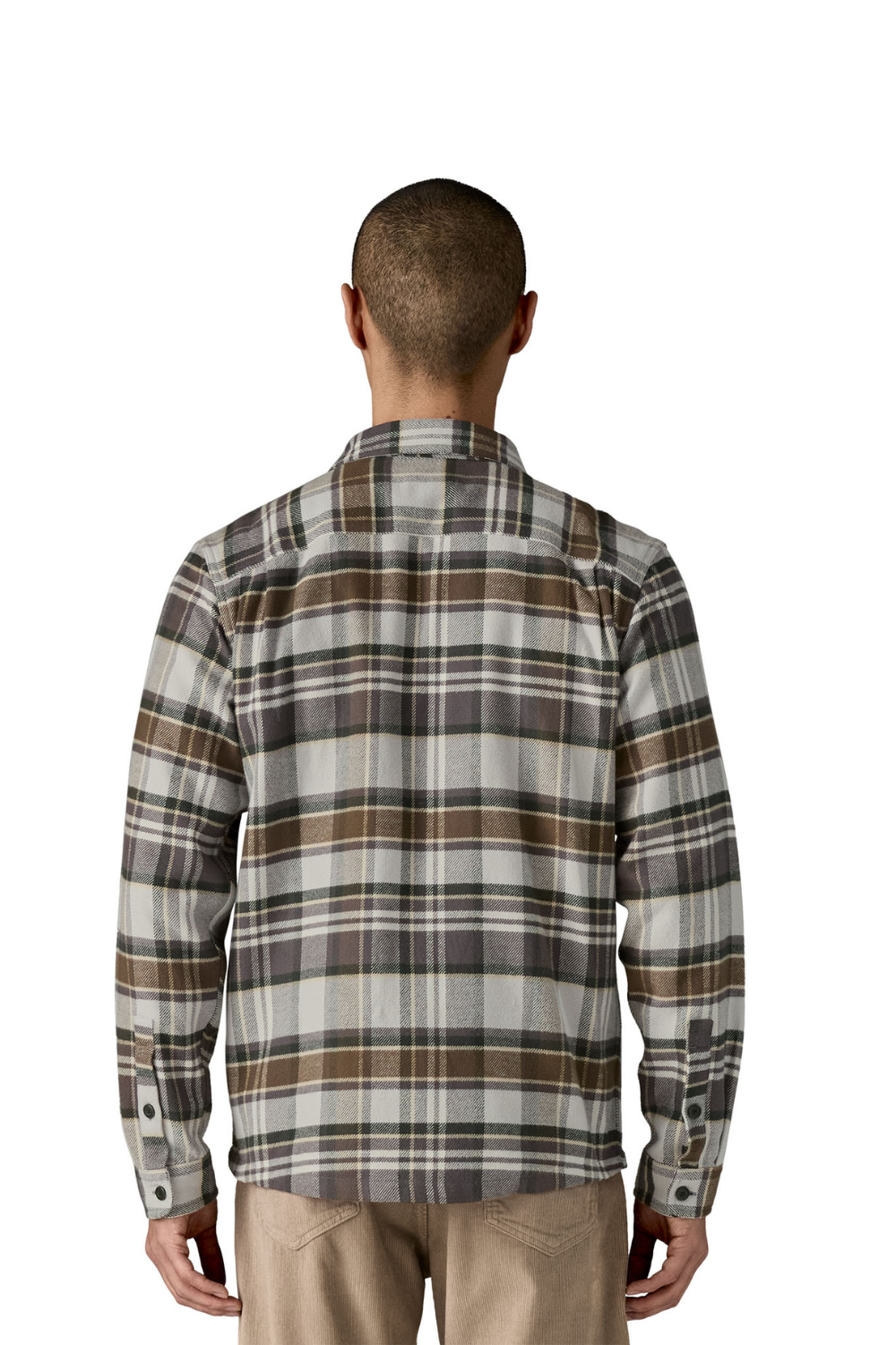 Patagonia Mens Fjord Flannel Shirt Blizzard Salt Grey