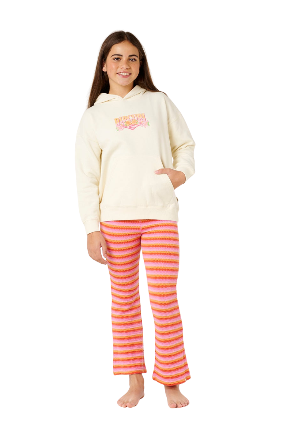 Rip Curl Tropical Dawn Girls Hoodie Bone