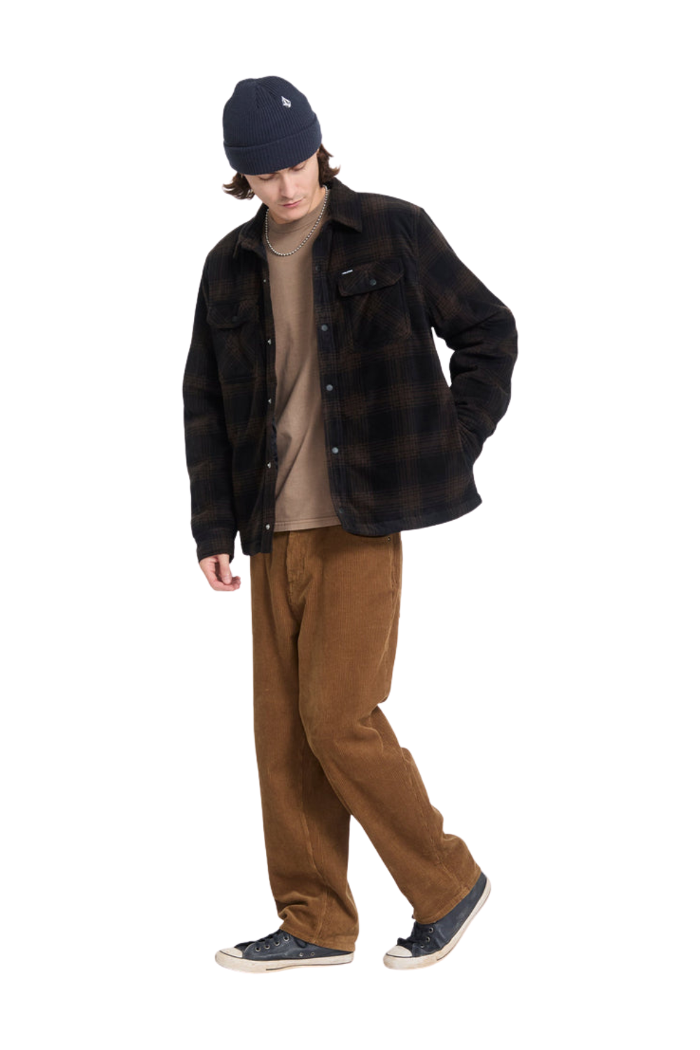 Volcom Bowered II Mens Fleece Shirt Cacao