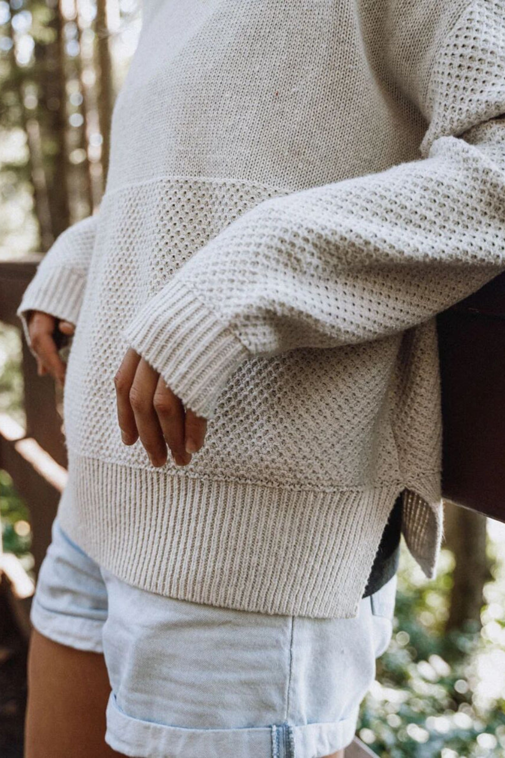 Passenger Cove Womens Knitted Jumper Off White