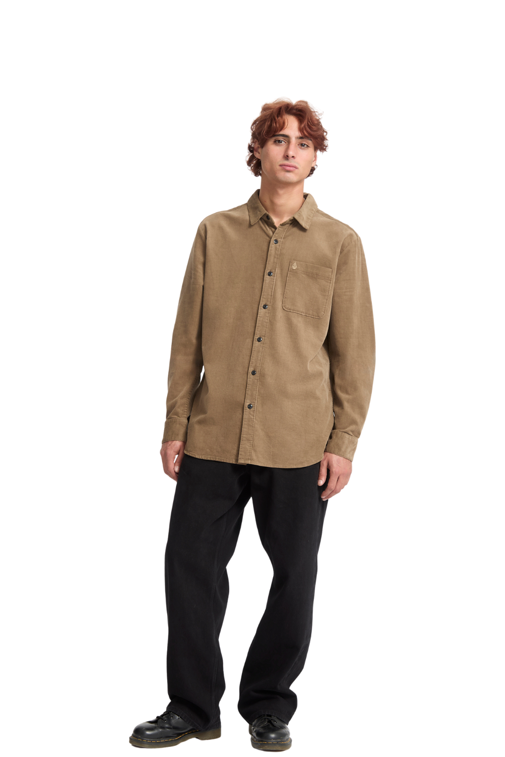 Volcom Zander Long Sleeve Shirt Teak