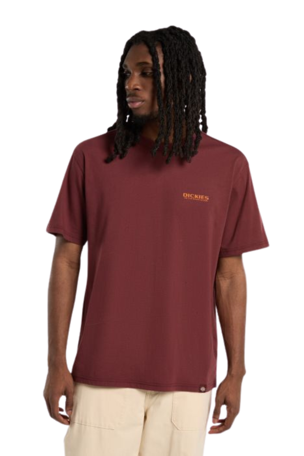 Dickies Burns Short Sleeve T-Shirt Burgundy
