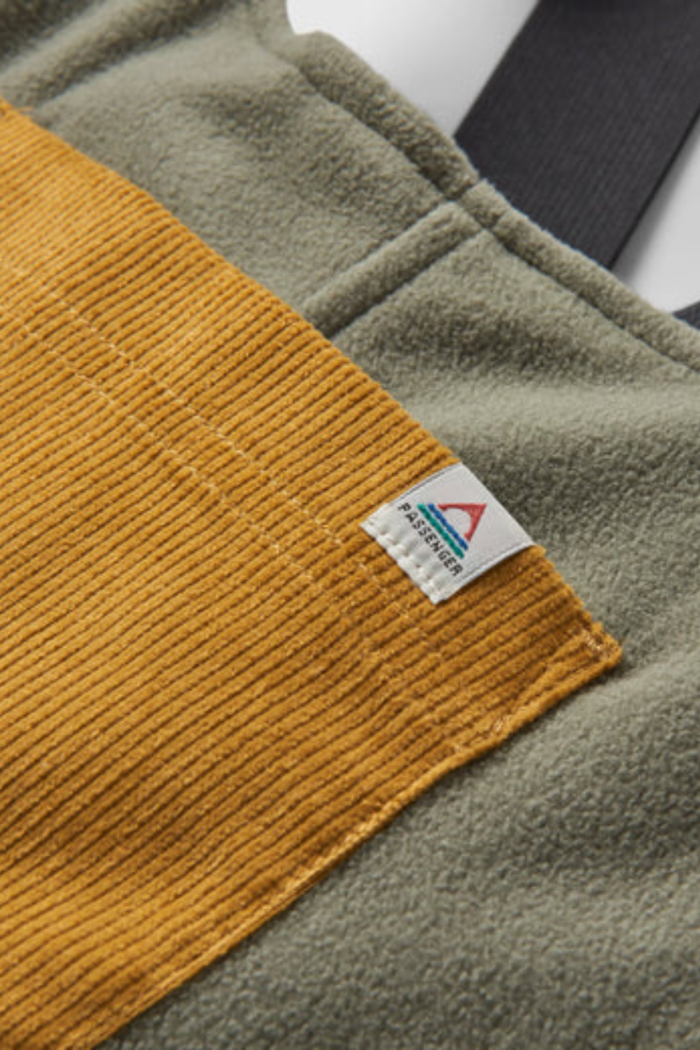 Passenger Ace Recycled Polar Fleece Dungarees Dusty Olive