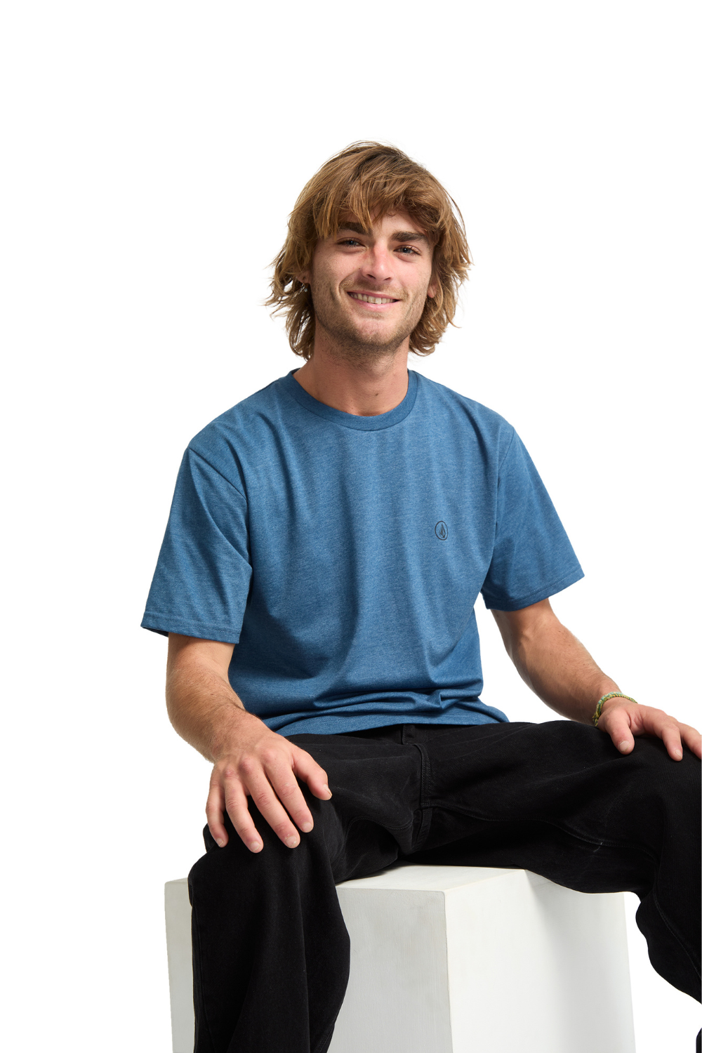 Volcom Circle Blanks Short Sleeve T-Shirt Cosmic Blue