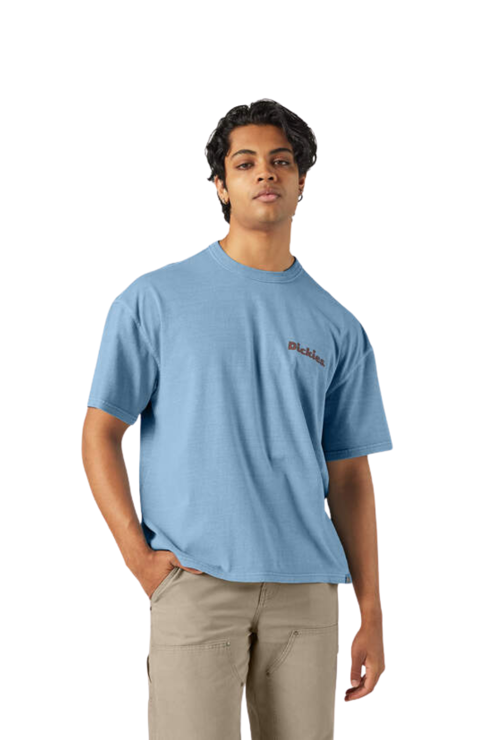 Dickies Slayden Garment Dye Short Sleeve T-Shirt Glacier Lake